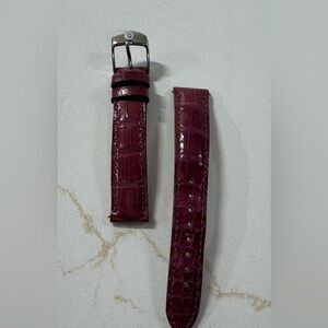 Michele 16 mm Genuine Alligator Brown Watch Band Strap